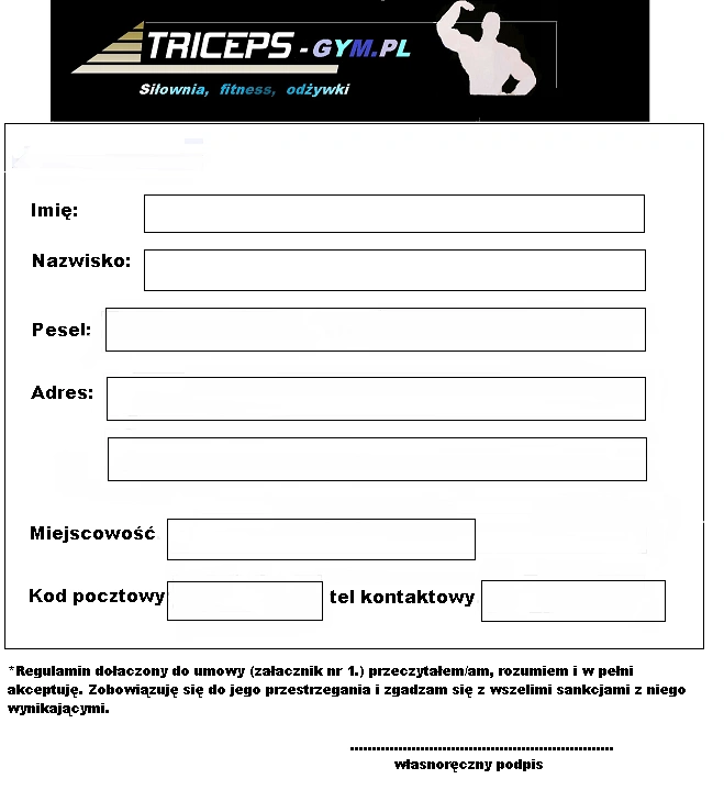 TRICEPS-GYM - Sala z najlepszym sprzętem treningowym